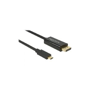 Delock - Ekstern videoadapter - USB-C - DisplayPort - sort - detailsalg