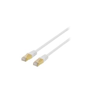 DELTACO STP-75 - Patchkabel - RJ-45 (han) til RJ-45 (han) - 5 m - SFTP - CAT 7 - halogenfri - hvid