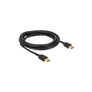 Delock - DisplayPort kabel - DisplayPort (han) til DisplayPort (han) - DisplayPort 1.4 - 3 m - 8K support - sort