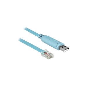 Delock - Serielt kabel - USB (han) til RJ-45 (han) - 3 m - EIA-232 - blå