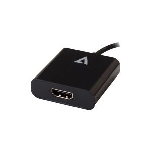 V7 - Ekstern videoadapter - USB-C - HDMI - sort