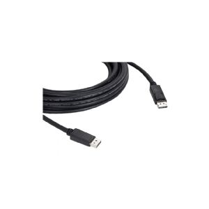 Kramer C-DP-15 - DisplayPort kabel - DisplayPort (han) haspet til DisplayPort (han) haspet - DisplayPort 1.2 - 4.6 m - 4K support - sort