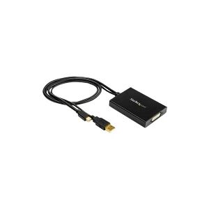 StarTech.com Mini DisplayPort to Dual-Link DVI Adapter - USB Powered - Dual Link Connectivity - Black - DVI Active Display Converter (MDP2DVID2) - Video transformer - Mini DisplayPort - DVI - sort