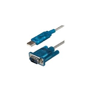 StarTech.com 3ft USB to RS232 DB9 Serial Adapter Cable - M/M - Seriel adapter - USB 2.0 - RS-232