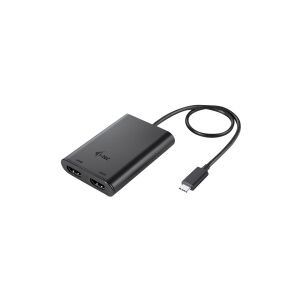 i-Tec - Ekstern videoadapter - USB-C 3.1 - 2 x HDMI - sort