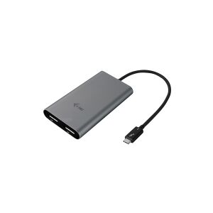 i-Tec Dual Display Port Video Adapter - Ekstern videoadapter - Thunderbolt 3 - 2 x DisplayPort