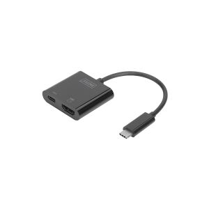DIGITUS - Ekstern videoadapter - USB-C 3.1 - HDMI - sort
