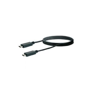 Schwaiger Power4You Professional - USB-kabel - USB-C (han) til USB-C (han) - USB 3.1 Gen2 - 5 A - 1 m - rund - sort