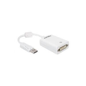 Delock Displayport to DVI Adapter - DisplayPort adapter - DisplayPort (han) til DVI-I (hun) - 12.5 cm