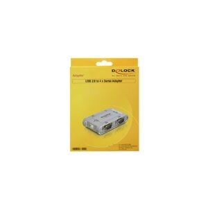 Delock USB 2.0 to 4 port serial HUB - Seriel adapter - USB 2.0 - RS-232 x 4