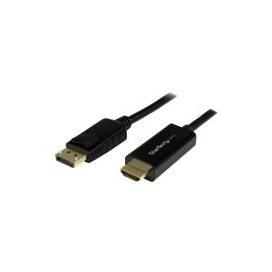 StarTech.com 3 m (10 ft.) DisplayPort to HDMI Adapter Cable - 4K 30Hz DP to HDMI Converter Cable - Computer Monitor Cable (DP2HDMM3MB) - Adapterkabel - DisplayPort han til HDMI han - 3 m - 4K support