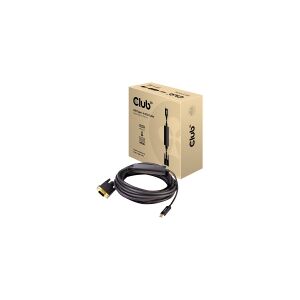 Club-3d Club 3D - Adapterkabel - USB-C han til HD-15 (VGA) han - 5 m - aktiv