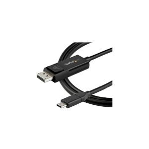 StarTech.com 3ft/1m USB C to DisplayPort 1.4 Cable 8K 60Hz/4K, Bidirectional DP to USB-C or USB-C to DP Reversible Video Adapter Cable, HBR3/HDR/DSC, USB Type C/Thunderbolt 3 Monitor Cable - 8K USB-C to DP Cable (CDP2DP141MBD) - DisplayPort kabel - 24 pin