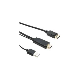 MicroConnect HDMI to DisplayPort Converter Cable, 2m