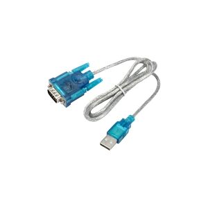 Akyga AK-CO-02 - Serielt kabel - USB (han) til RS-232 (han) - 1 m - tommelskruer - hvid