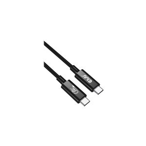 Club-3d Club 3D - USB-kabel - 24 pin USB-C (han) til 24 pin USB-C (han) - USB4 Gen2x2 - 48 V - 5 A - 2 m - tovejs, 4K60 Hz support, op til 240 W strømforsyningssupport, forlænget strømrækkevidde (EPR)