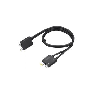 Lenovo Split Cable - Thunderbolt kabel - USB-C/strøm DC jackstik til 24 pin USB-C, Slim Tip - Thunderbolt 4 - 70 cm - sort - for ThinkCentre M75t Gen 2 11W5