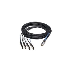 Dell 40GbE Passive Copper Breakout Cable - Netværkskabel - SFP+ til QSFP+ - 5 m - for Force10 MXL blade, S4810 High-Performance, S4820T, S60, Z9000  Networking C7004
