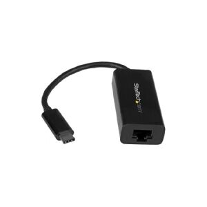 StarTech.com USB C to Gigabit Ethernet Adapter - Black - USB 3.1 to RJ45 LAN Network Adapter - USB Type C to Ethernet (US1GC30B) - Netværksadapter - USB-C - Gigabit Ethernet - sort - for P/N: HB30C3A1CFB, HB30C3A1CFS, TB33A1C