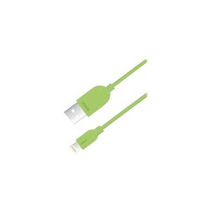 Sinox beslag Sinox i-Media - Lightning-kabel - USB han til Lightning han - 1 m - grøn