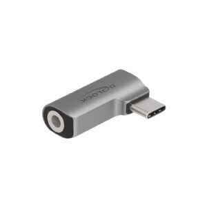 Delock - Lyd adapter - 24 pin USB-C han til 3,5 mm audiostik hun - grå