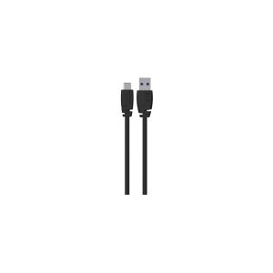 Sinox PRO USB C til USB A kabel. 2m. Sort