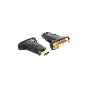 Delock Adapter HDMI male > DVI 24+5 pin female - Videoadapter - DVI-I hun til HDMI han