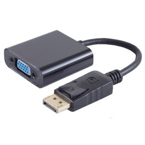 Displayport 1.2 Til Vga Adapter Kabel - Sort