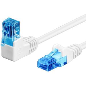 Cat 6a U/utp Vinklet Netværkskabel - Hvid - 5 M