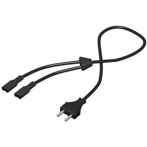 Y-Kabel Med Sekskantet Euro Netstik (8-Tals) - 5 M