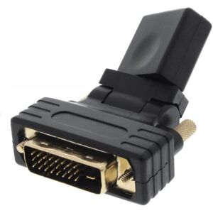 Hdmi Til Dvi 180° Vinkel Adapter - Guldbelagt