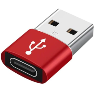 Usb-A 2.0 Til Usb-C 3.1 - Aluminium - Rød