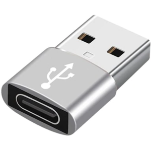 Usb-A 2.0 Til Usb-C 3.1 - Aluminium - Sølv