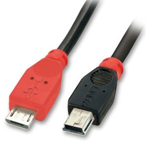 Lindy Usb Otg Kabel 2.0 - Micro-B Han / Mini-B Han - 0.5 M