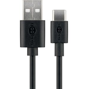 Usb-C 3.1 Til Usb-A 2.0 Han Kabel - Sort - 0.50 M