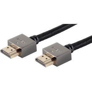 Premium High Speed Hdmi 2.0 Slim - 4k/60hz - Blackcotton - 2.5 M