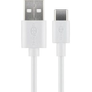 Usb-C 3.1 Til Usb-A 2.0 Han Kabel - Hvid - 0.50 M