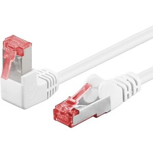 Cat 6 S/ftp Vinklet Netværkskabel - Hvid - 5 M