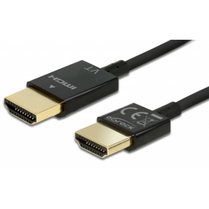 Delock Slim Hdmi Kabel - 4k/60hz - Sort - 1.5 M