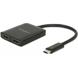 Delock Usb-C Til 2 X Hdmi 2.0 Splitter - Uhd 4k - 30hz