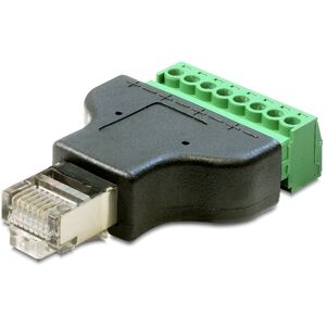 DeLOCK Terminal Block Adapter - Rj45 Han Til Terminal Block