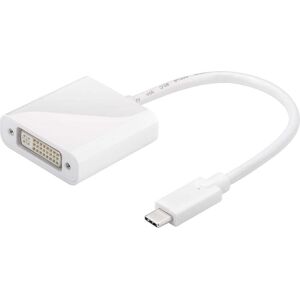 Usb-C Til Dvi Adapter - Hvid