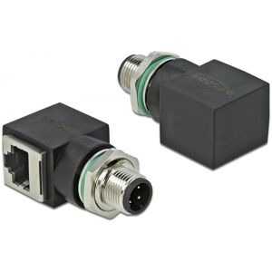 Delock Network Adapter M12 - 4 Pin Han Til Rj45 Jack