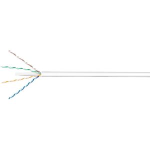 Cat 6 U/utp Lszh Netværkskabel - Cu - Solid - Hvid - 100 M