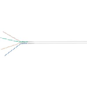 Cat 6 F/utp Lszh Netværkskabel - Cu - Solid - Hvid - 100 Meter.