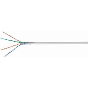 Cat 6 F/utp Lszh Netværkskabel - Cu - Solid - Grå - 100 Meter.