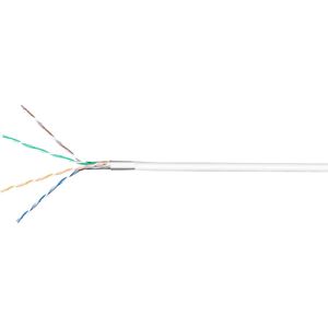 Cat 6a U/ftp Lszh Netværkskabel - Cu - Solid - 100 Meter - Hvid