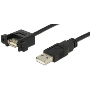 DeLOCK Usb-A 2.0 Han/hun Mount Adapter Kabel - 1 M