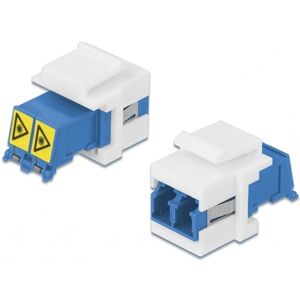 Delock Keystone Lc Duplex Adapter - Hun Til Hun - Blå/hvid