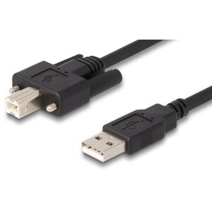 DeLOCK Usb Kabel 2.0 - Usb-A Han / Usb-B Han Med Skruer - 2 M